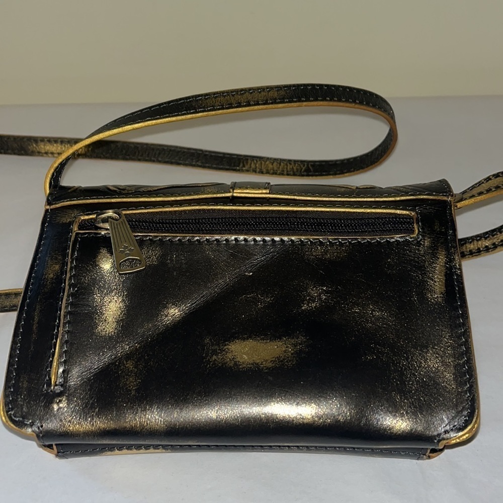 Patricia Nash Torri Rose antiqued gold crossbody bag or clutch, NWOT - Picture 5 of 11